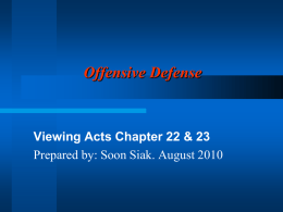 ACTS CHAPTER 22 & 23