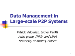 Data Management in Large