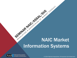 Seminar NAIC/ASSAL/SVS