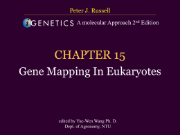 CHAPTER 15 Gene Mapping in Eukaryotes