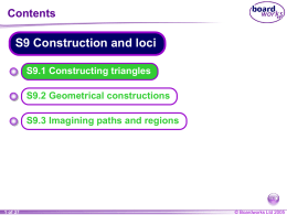 S9 Construction and loci - KCPE-KCSE