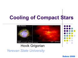 Cooling of Compact Stars