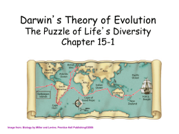Darwin’s Theory of Evolution The Puzzle of Life’s