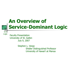 An Overview of Service