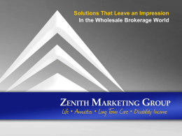 LINKED BENEFITS - Zenith Marketing Group