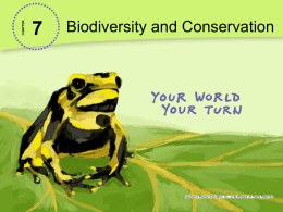 7-2 Extinction and Biodiversity Loss PowerPoint