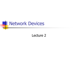 Network Devices - York Technical College