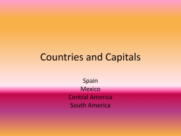Countries and Capitols