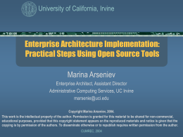 Enterprise Architecture Implementation: Practical Steps