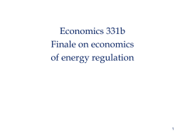 Economics 157b Economic History, Policy, and Theory Short