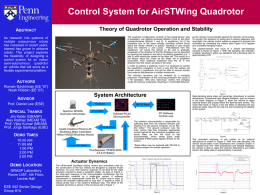 Control System for AirSTWing Quadrotor