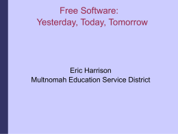 Introducing a New Product - Multnomah Education Service
