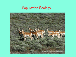 Population Ecology - Fort Lewis College
