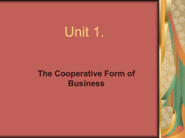 Unit 1. - Department of Economics