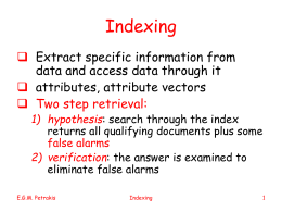 Database Indexing Methods