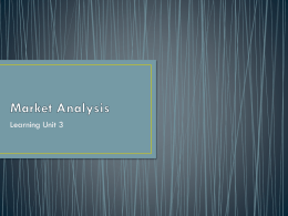 Market Analysis - my study support