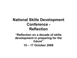 National Skills Development Conference