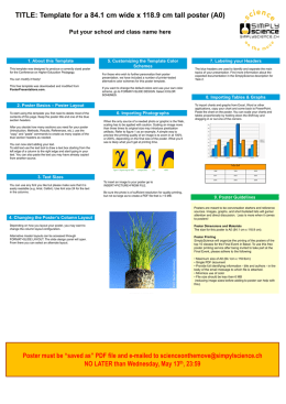 100cm by 100cm Poster Template