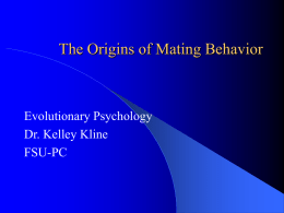 The Origins of Mating Behavior