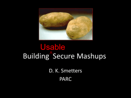 Building Secure Mashups