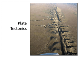 Plate Tectonics - St. John Brebeuf Regional Secondary