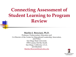 Outcomes Assessment in Student Affairs: Moving from
