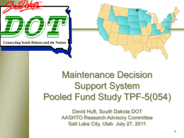 SD HVR submission--Maintenance Decision Support System
