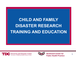 Evaluating Disaster Mental Health Programs for Children