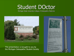 Student DOcter Michigan State University College of