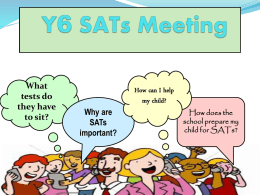 Y6 SATS Meeting