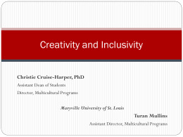 Creativity and Inclusivity