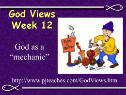 God Views Week 12 - Miss Stanley Cyber Classroom