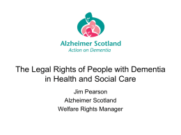 The Legal Rights of People with Dementia in Health and