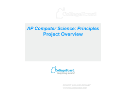 AP Course and Exam Review: Cohort 3 English, Calculus, and