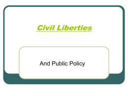 Civil Liberties - Verona Public Schools