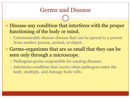 Germs and Disease