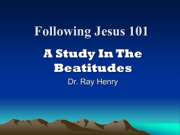 Following Jesus 101