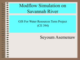 Mudflow Simulation of Savannah River - UT Web
