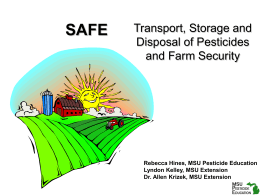 SAFE - Integrated Pest Management Program