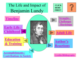 The Life and Impact of Benjamin Lundy