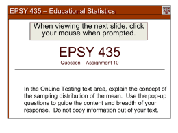 EPSY 435 - Texas A&M University