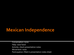 Mexican Independence