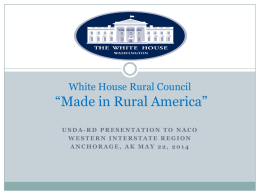 Made in Rural America&rdquo;