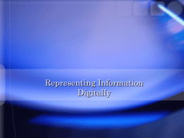 Encoding Information - Villanova University
