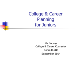College & Career Planning for 10th Graders