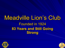 Meadville Lion’s Club
