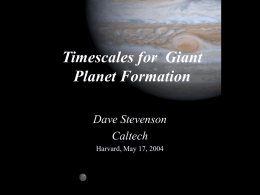 Formation of the Giant Planets