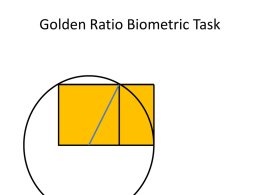 Golden Ratio Biometric Task