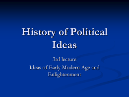 History of Political Ideas