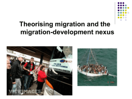 Migration and Development - Queen Mary University of London